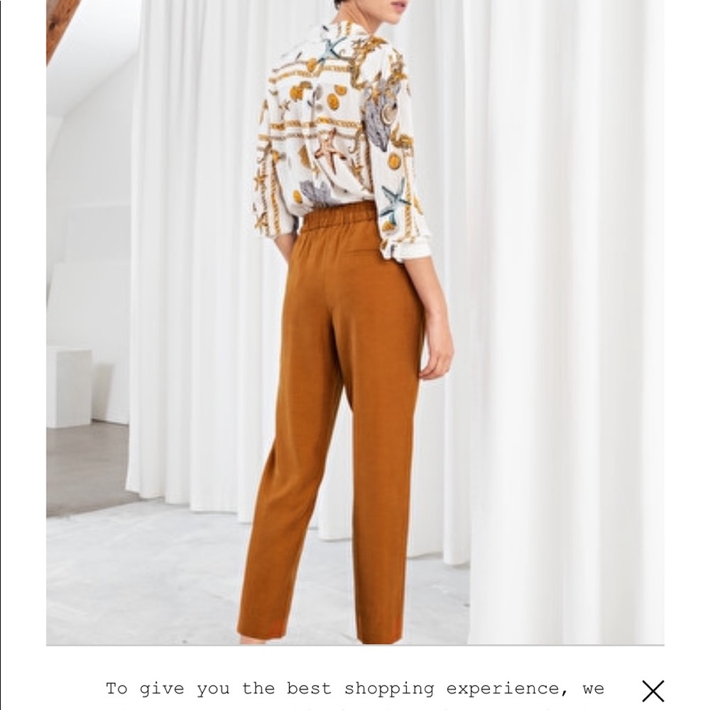 NEW W TAGS Cupro Blend Joggers - Rust